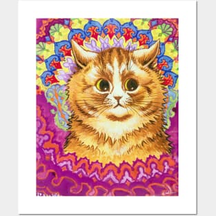 Louis Wain Kaleidoscope Cat Posters and Art